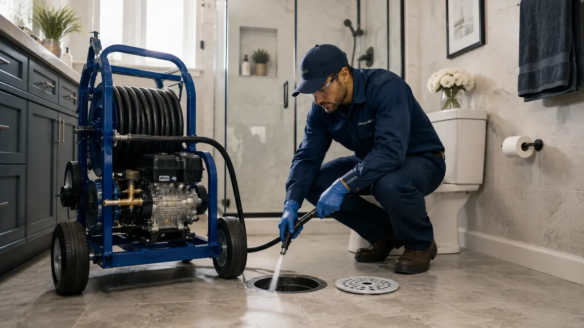 Bathroom Drain Hydro Jetting in Valyermo