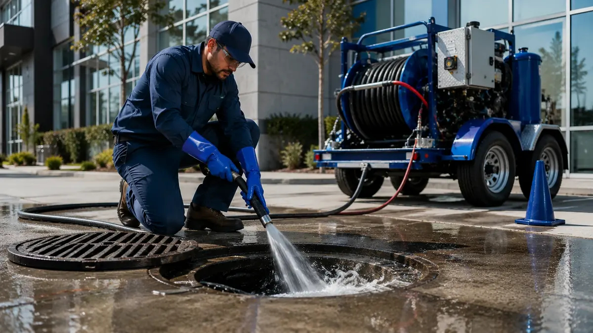 Commercial Hydro Jet Drain Cleaning in Valyermo
