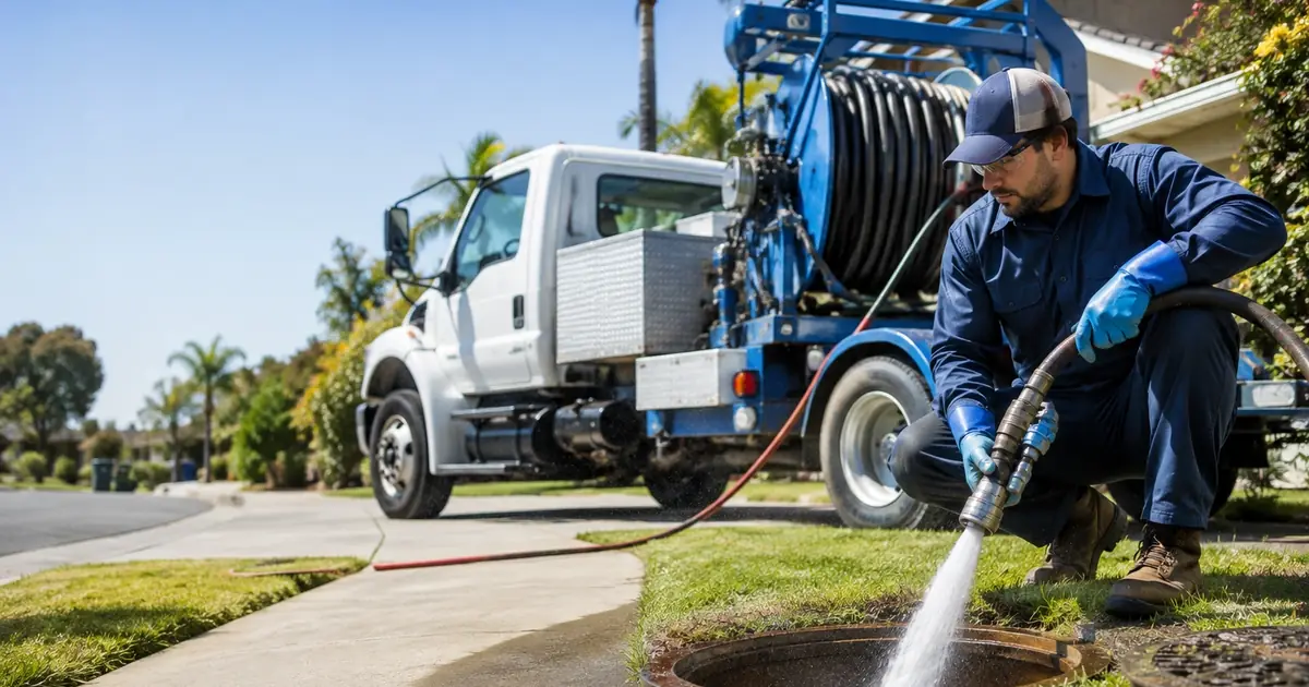 Hydro jet sewer cleaning Valyermo