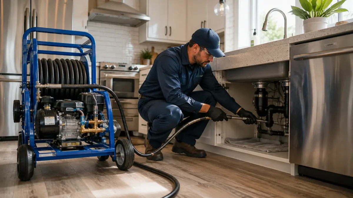 Kitchen Drain Hydro Jetting in Valyermo