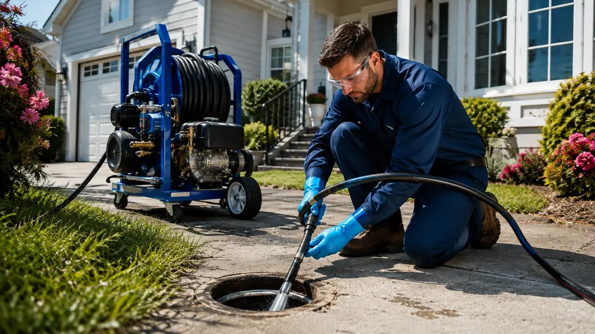 Residential Hydro Jet Drain Cleaning in Valyermo